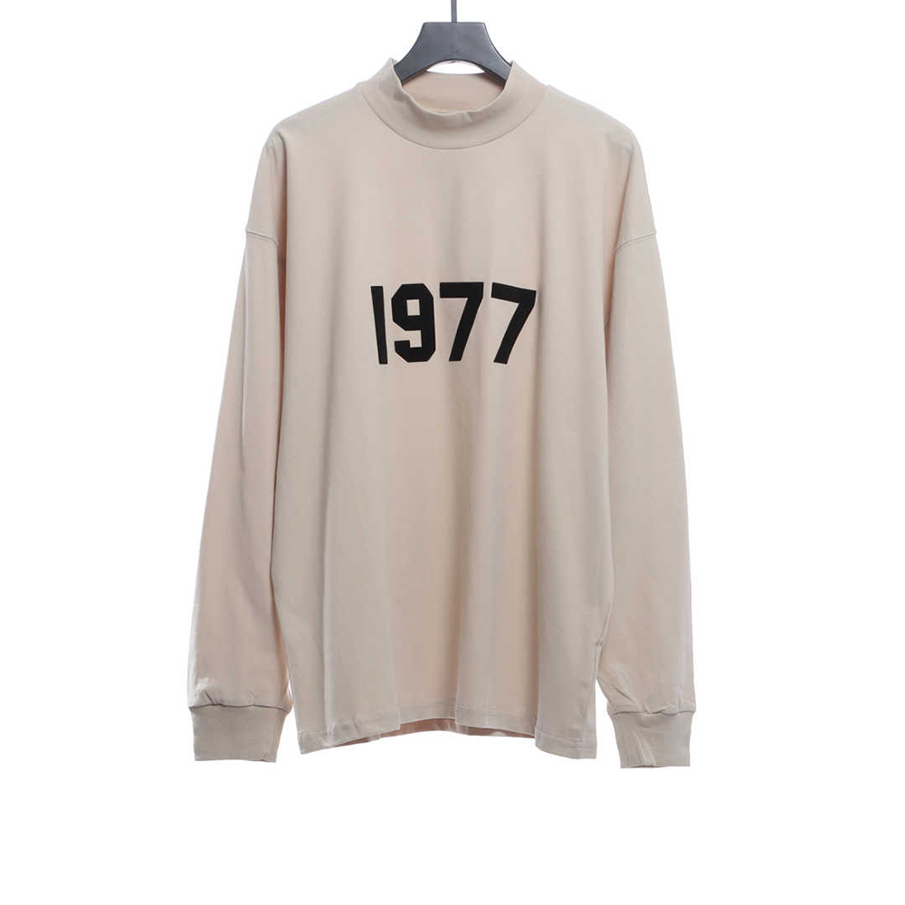 Double line 1977 flocking print long sleeve TTSK2