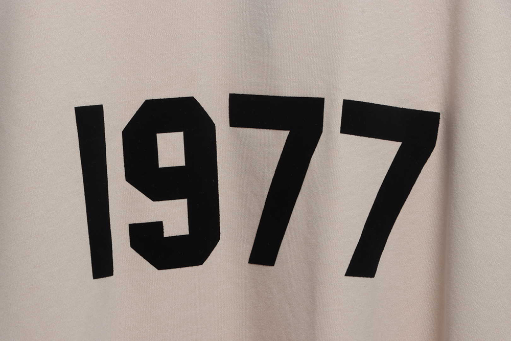 Double line 1977 flocking print long sleeve TTSK2