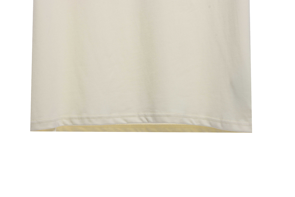 Double line double row large letter flocking short sleeves