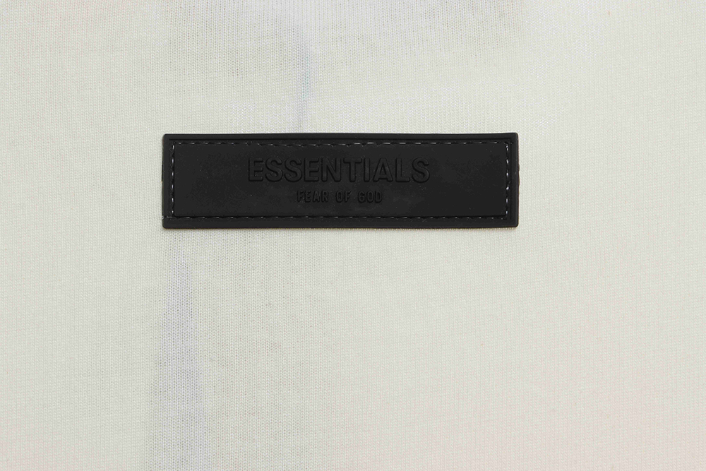 Double line double row large letter flocking short sleeves