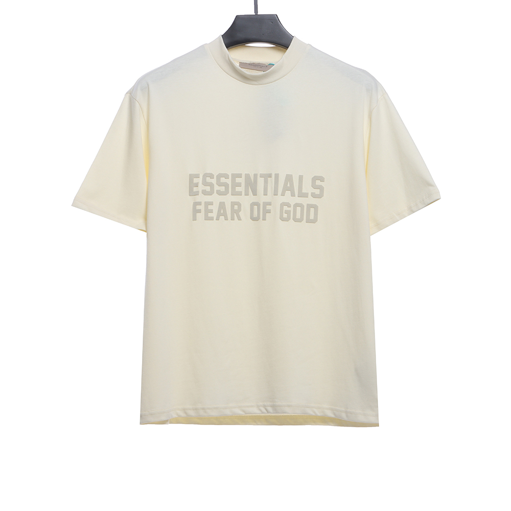 Double line double row large letter flocking short sleeves