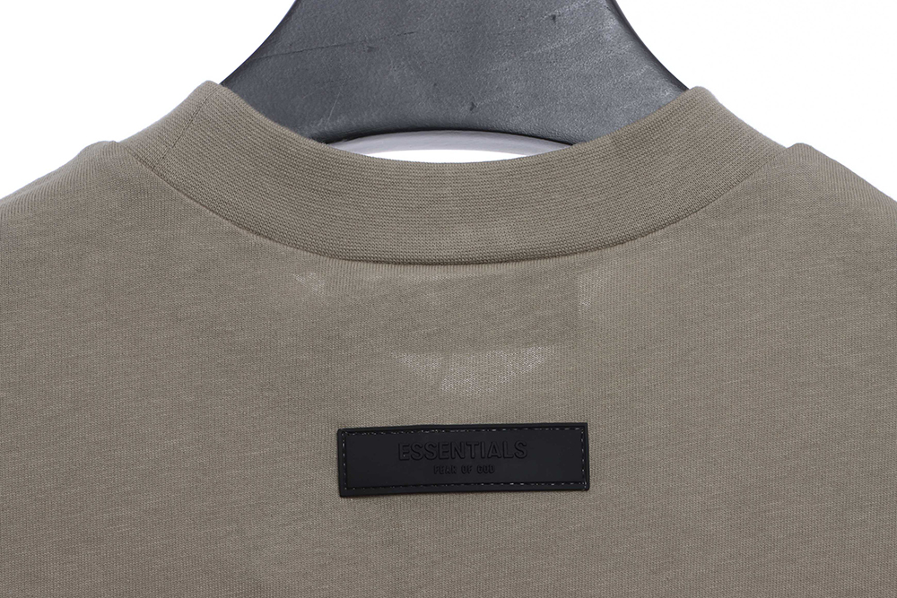 Double line double row large letter flocking short sleeve TSK1