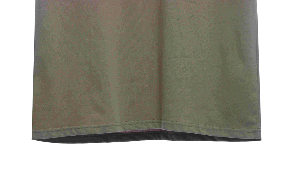 Double line double row large letter flocking short sleeve TSK1