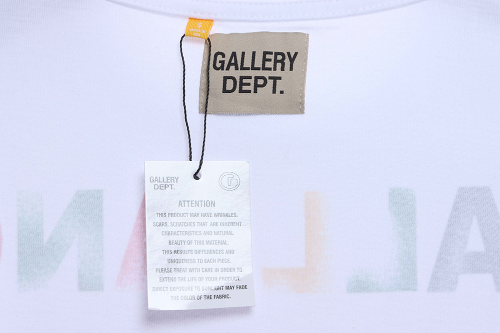Gallery Dept rainbow letter print short sleeve TSK1