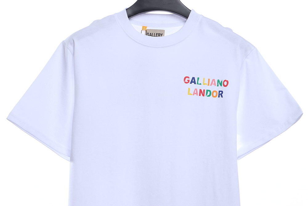 Gallery Dept rainbow letter print short sleeve TSK1