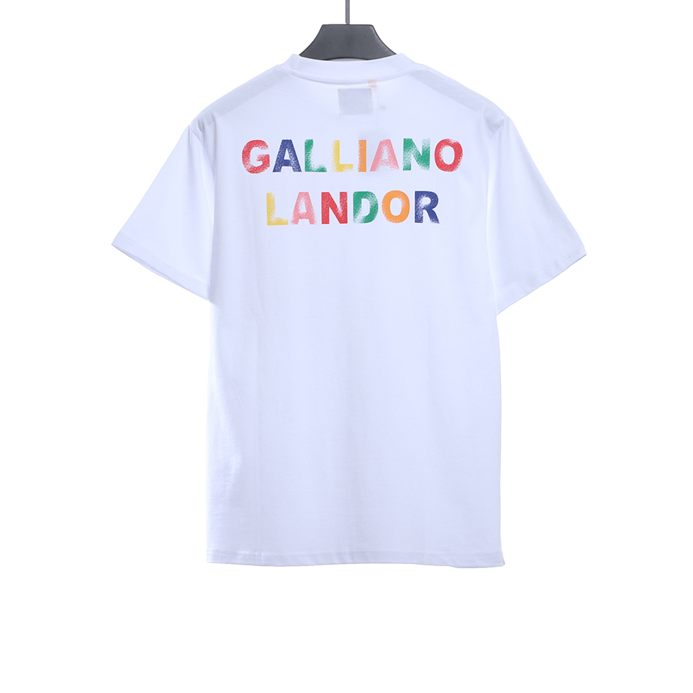 Gallery Dept rainbow letter print short sleeve TSK1