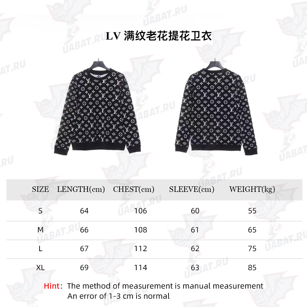 Louis Vuitton full pattern presbyopia jacquard sweater