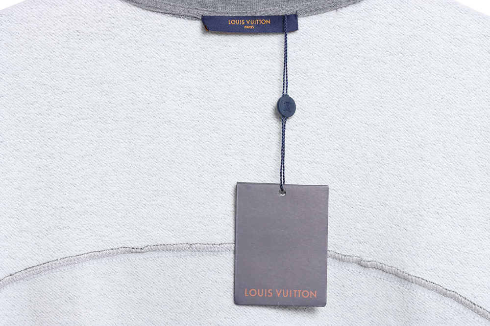 Louis Vuitton × Nigo Joint Gray Raglan Sleeve Round Neck Sweater