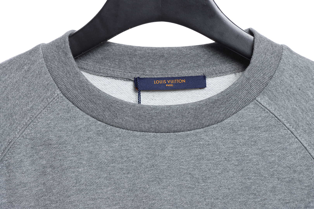 Louis Vuitton × Nigo Joint Gray Raglan Sleeve Round Neck Sweater