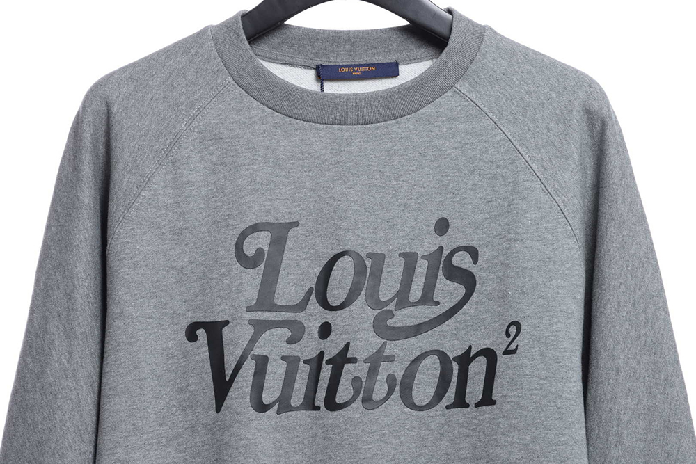 Louis Vuitton × Nigo Joint Gray Raglan Sleeve Round Neck Sweater