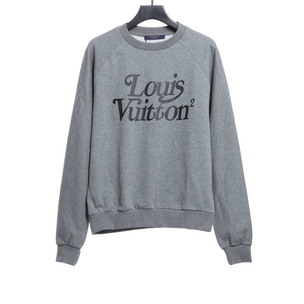 Louis Vuitton × Nigo Joint Gray Raglan Sleeve Round Neck Sweater
