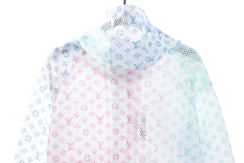 Louis Vuitton Gradient Presbyopia Mesh Hooded Jacket TSK1