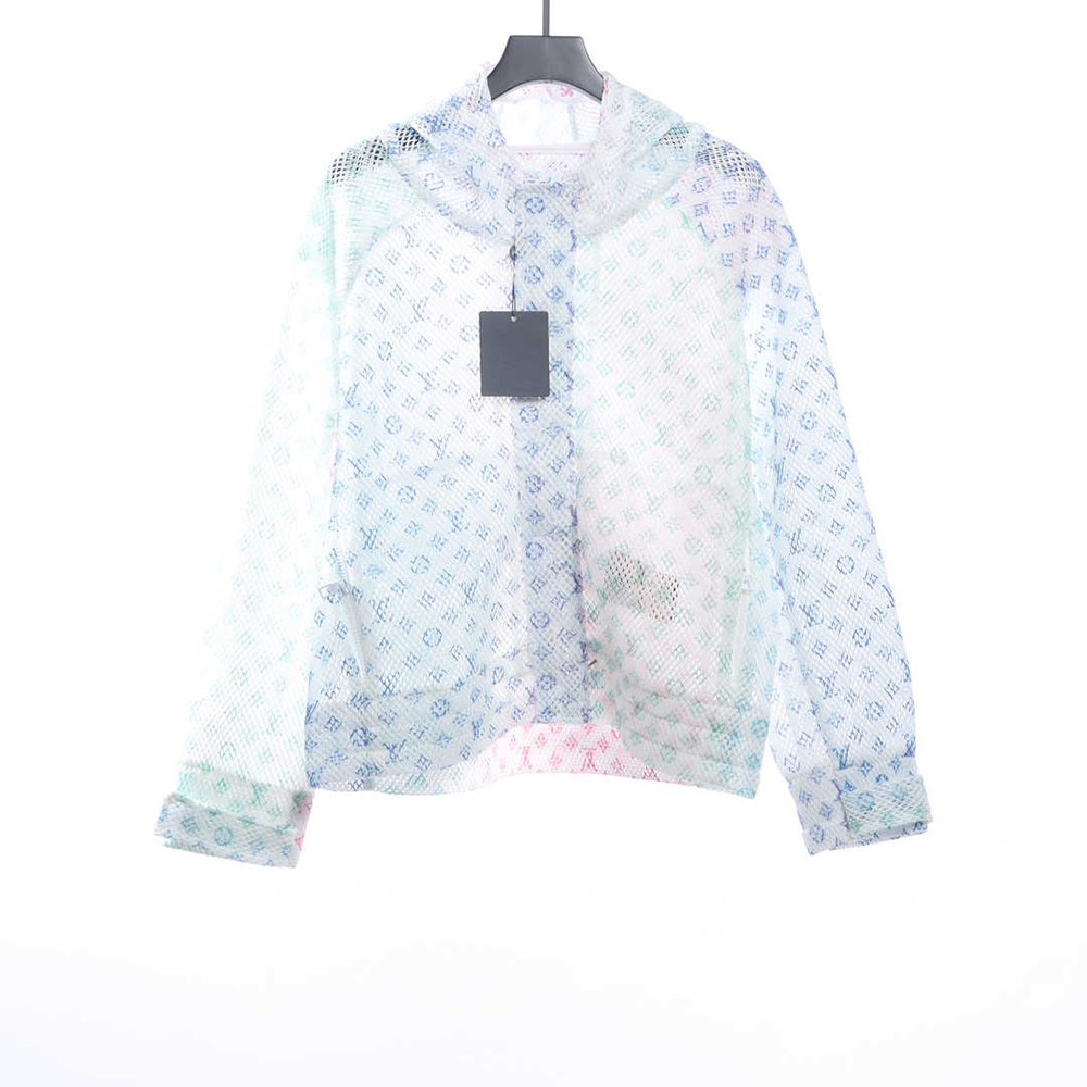 Louis Vuitton Gradient Presbyopia Mesh Hooded Jacket TSK1