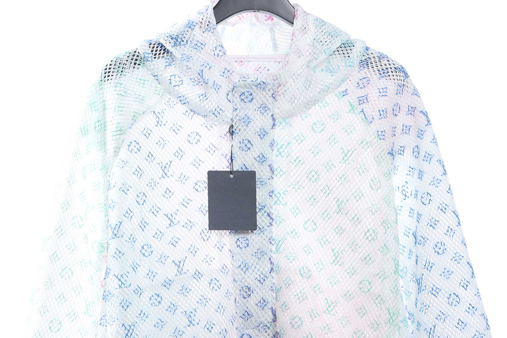 Louis Vuitton Gradient Presbyopia Mesh Hooded Jacket TSK1