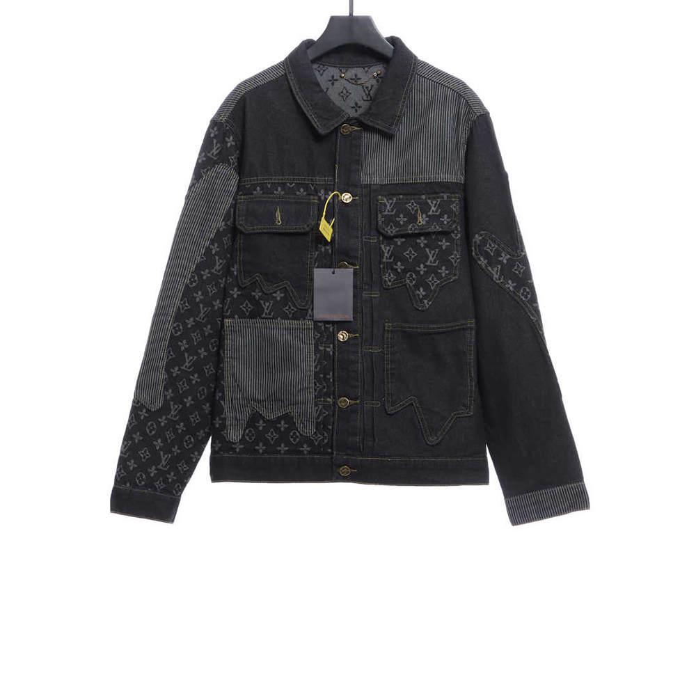 Louis Vuitton joint NIGO stitching contrast color denim jacket
