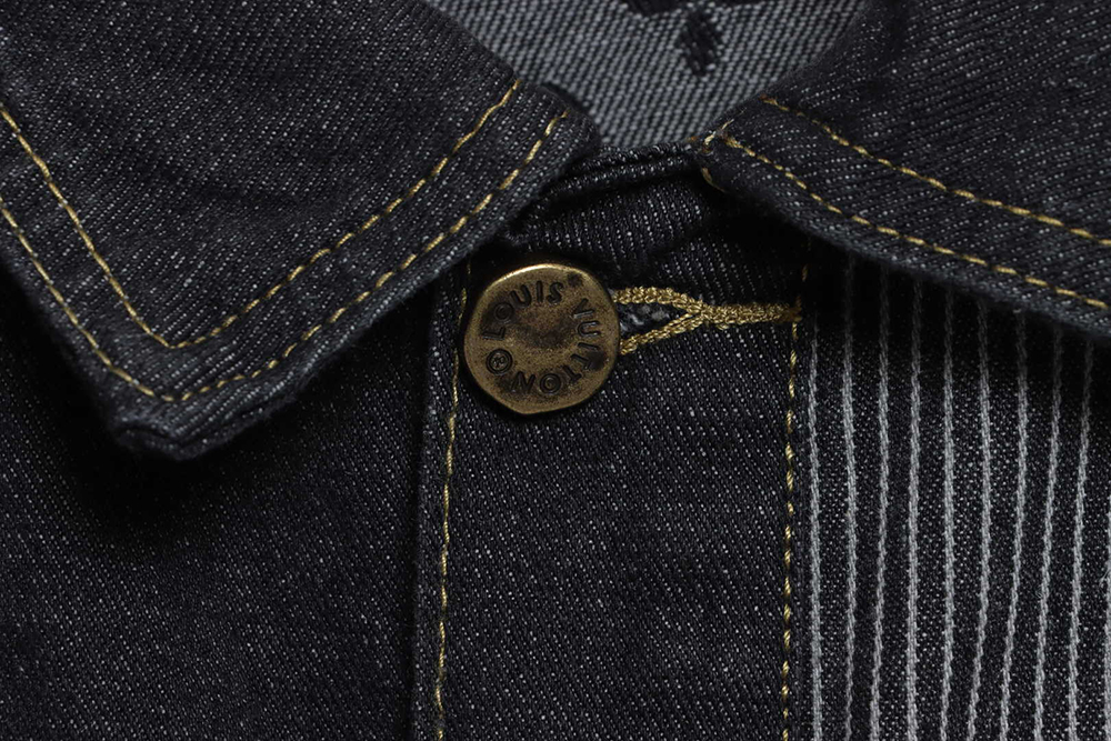 Louis Vuitton joint NIGO stitching contrast color denim jacket