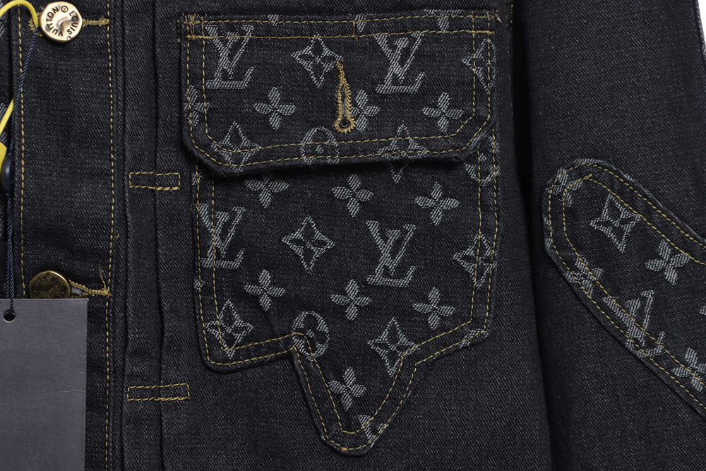 Louis Vuitton joint NIGO stitching contrast color denim jacket