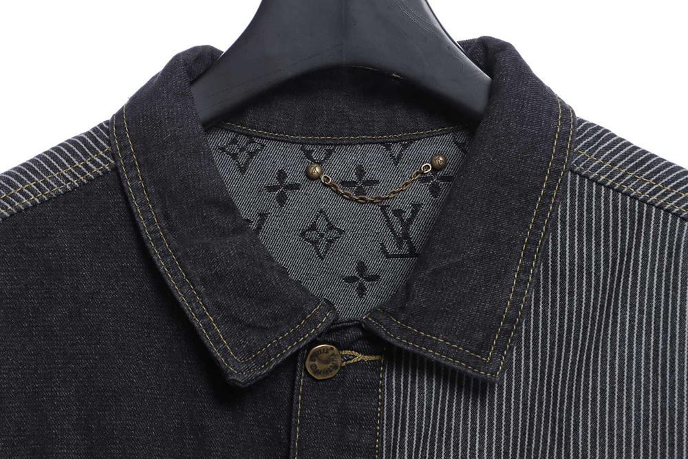 Louis Vuitton joint NIGO stitching contrast color denim jacket