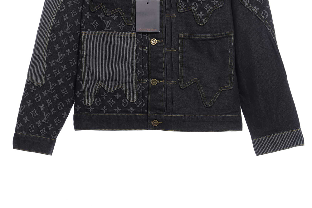 Louis Vuitton joint NIGO stitching contrast color denim jacket