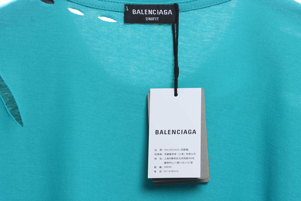 Balenciaga distressed ruined short sleeves