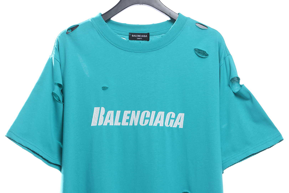 Balenciaga distressed ruined short sleeves
