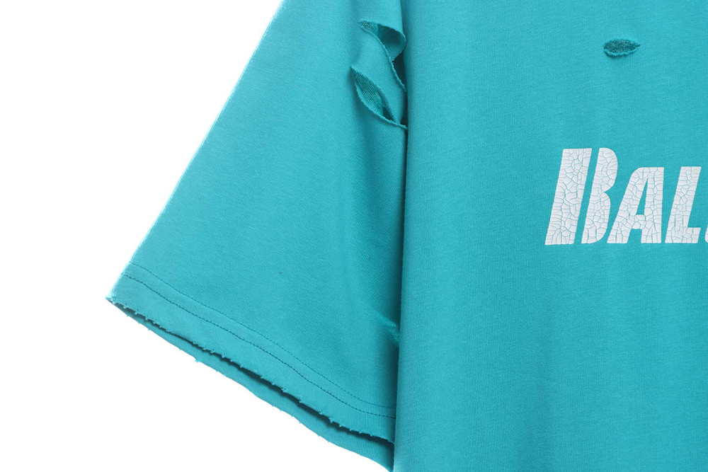 Balenciaga distressed ruined short sleeves
