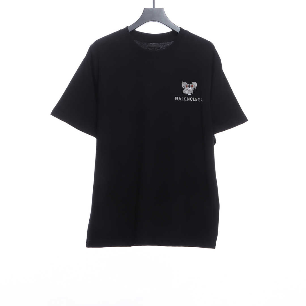 Balenciaga Koala Embroidered Logo Short Sleeves,Balenciaga