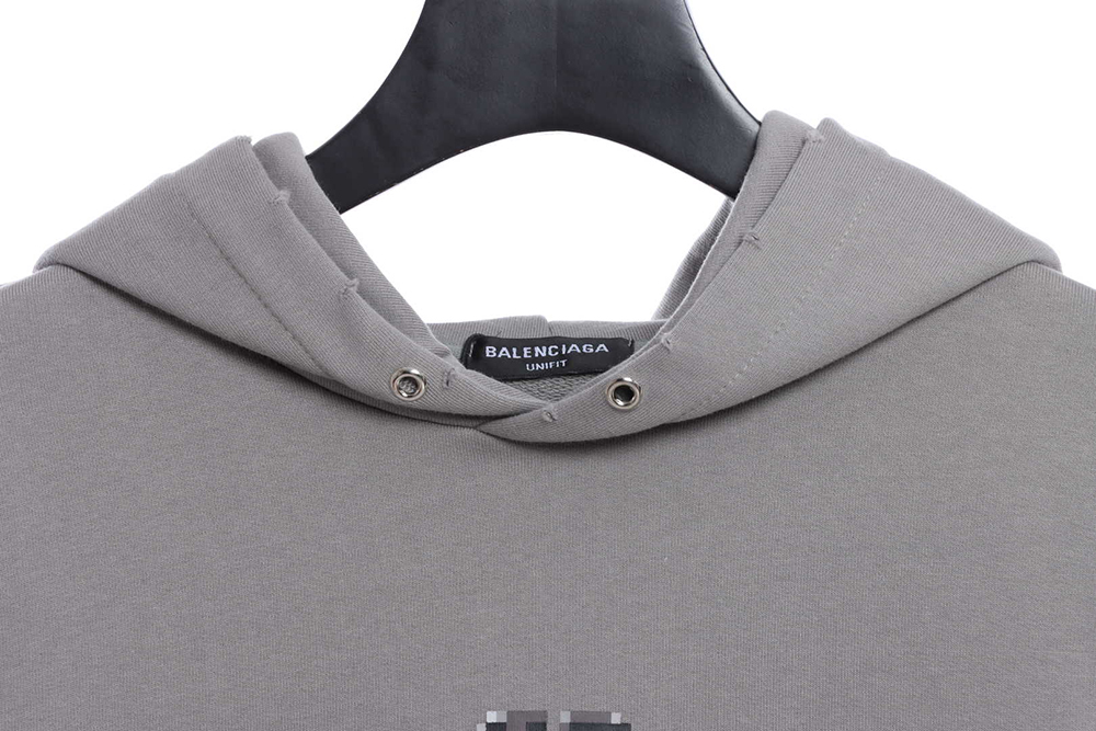 Balenciaga double B mosaic torn hoodie