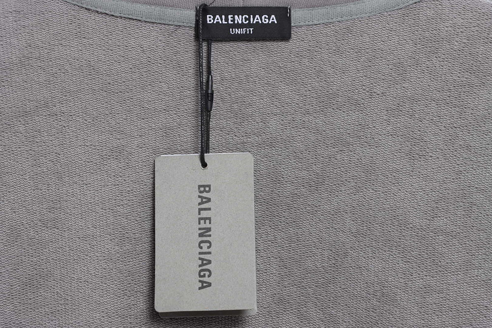 Balenciaga double B mosaic torn hoodie