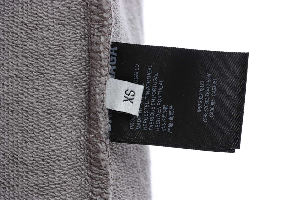 Balenciaga double B mosaic torn hoodie