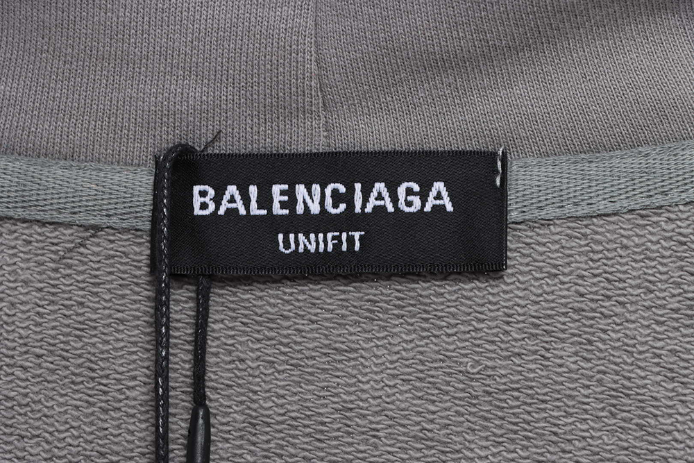 Balenciaga double B mosaic torn hoodie