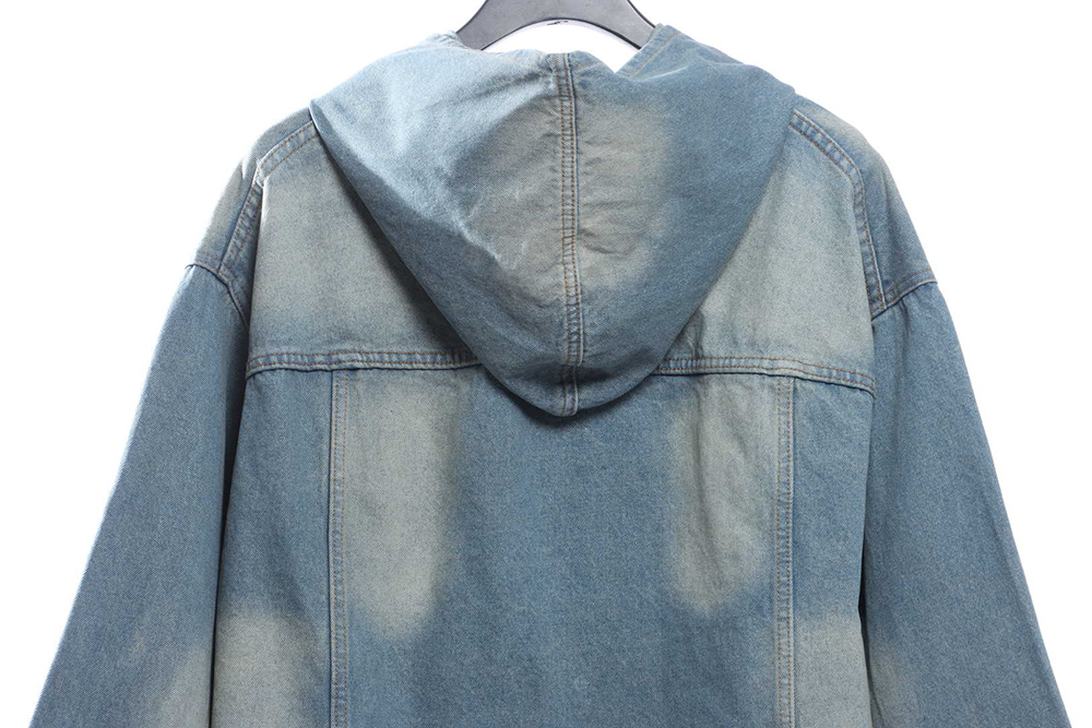 Balenciaga Blizzard Show Denim Hoodie
