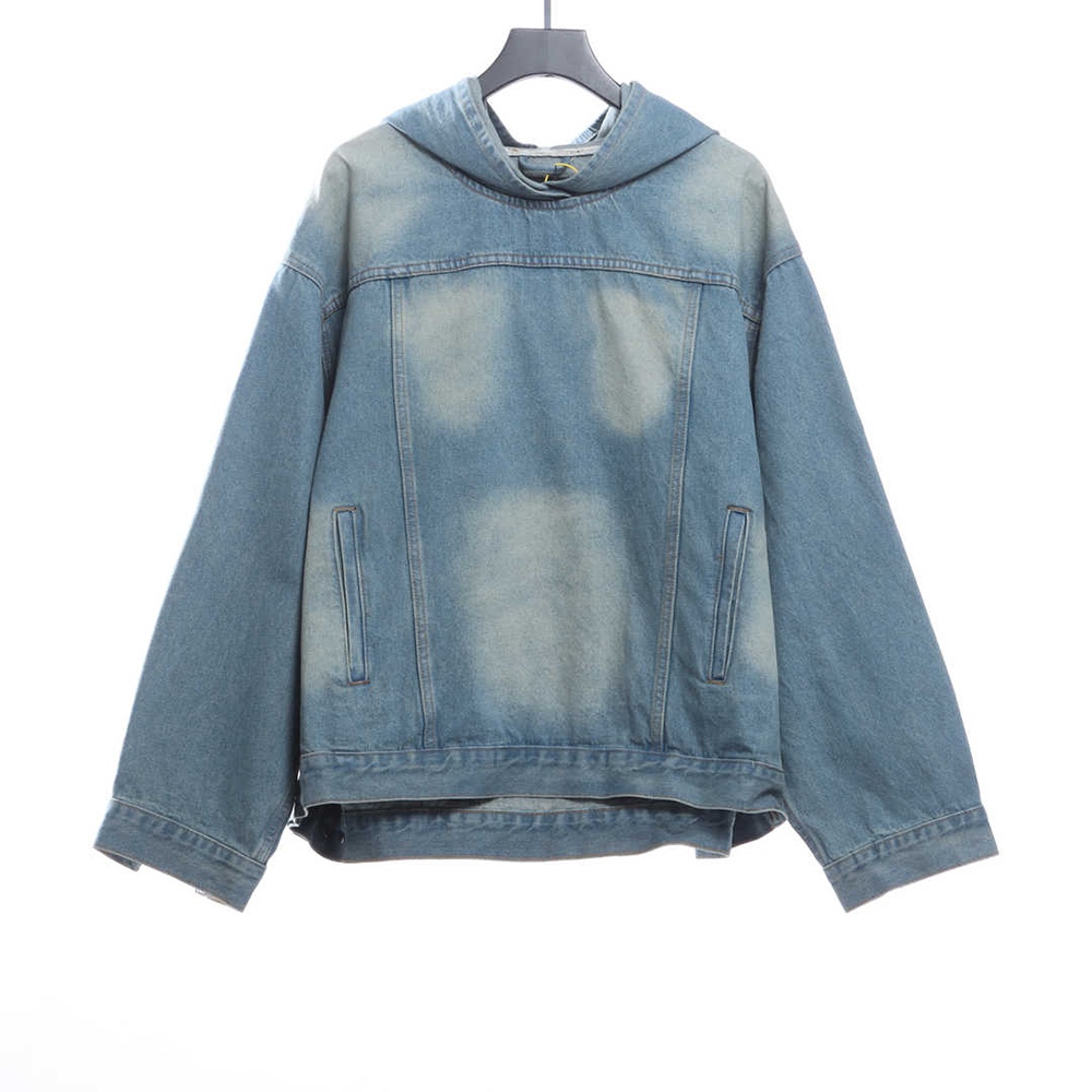 Balenciaga Blizzard Show Denim Hoodie