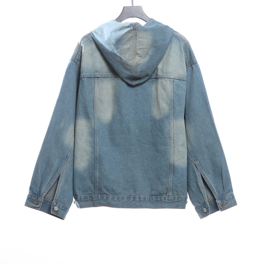 Balenciaga Blizzard Show Denim Hoodie