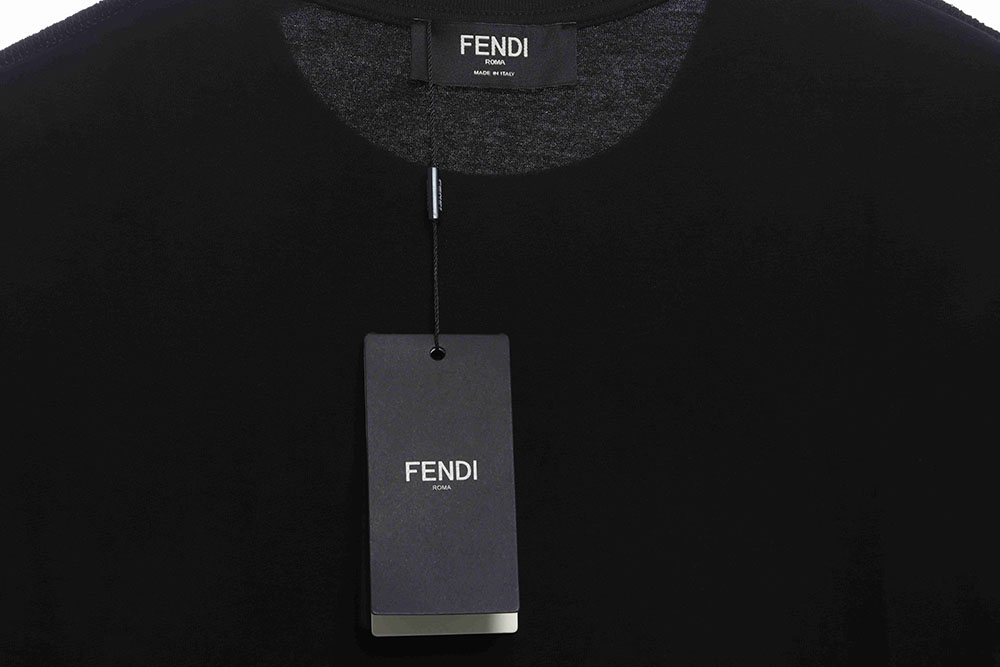 Fendi Logo logo particle printing TSK1