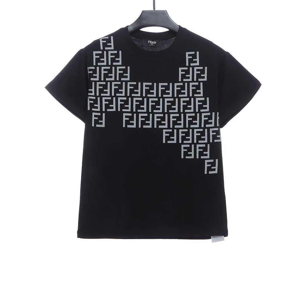 Fendi Logo logo particle printing TSK1