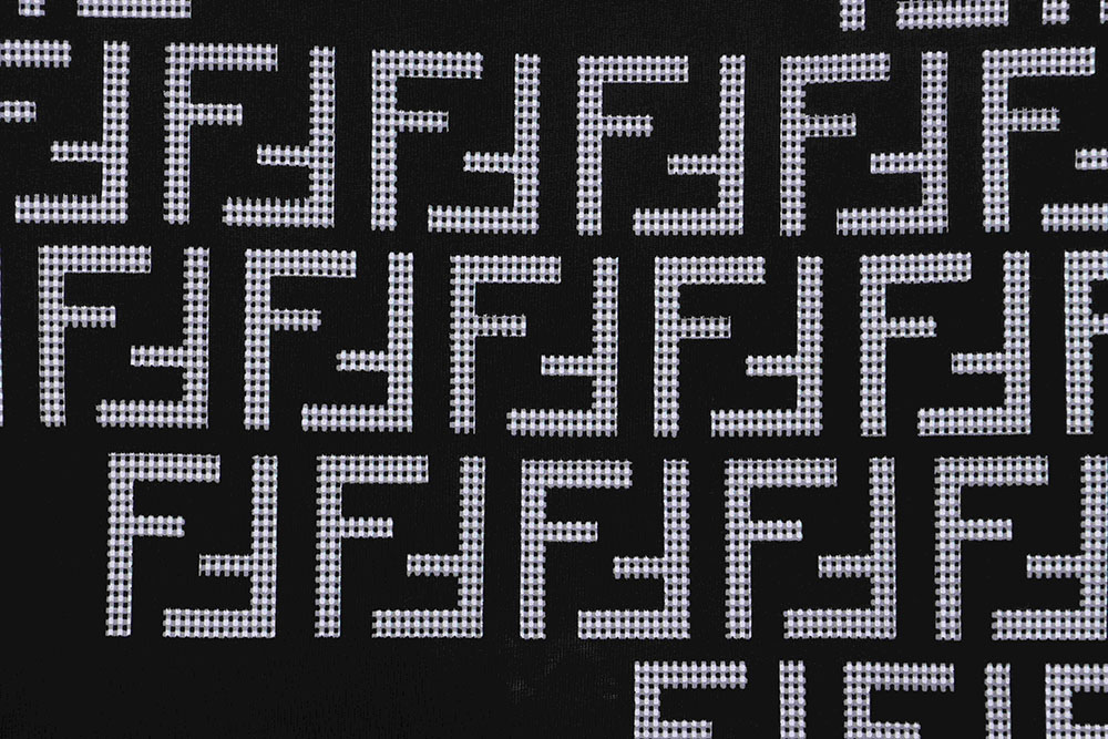 Fendi Logo logo particle printing TSK1