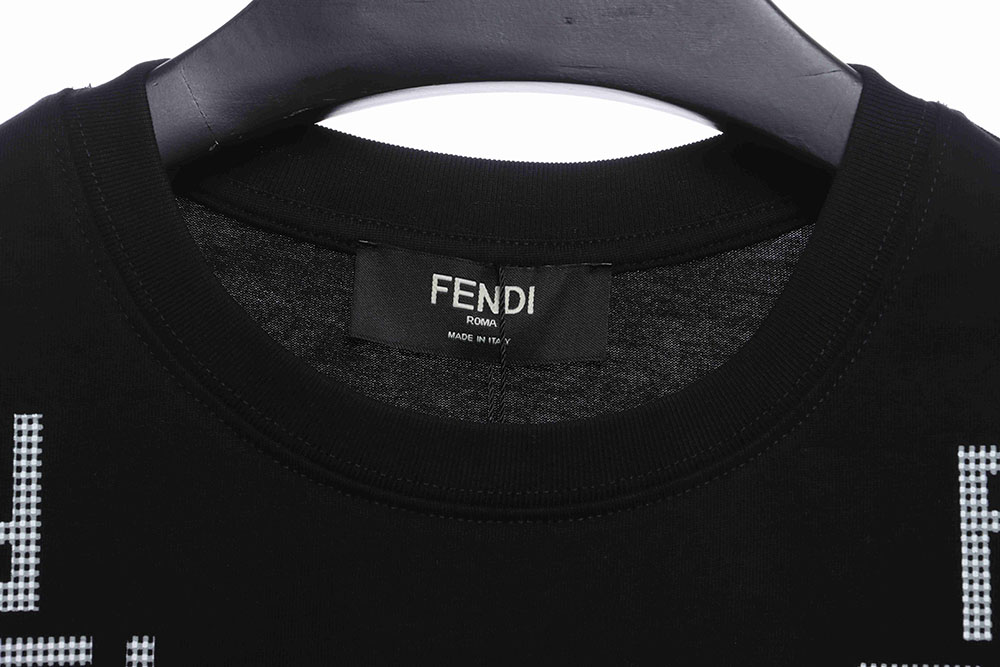 Fendi Logo logo particle printing TSK1