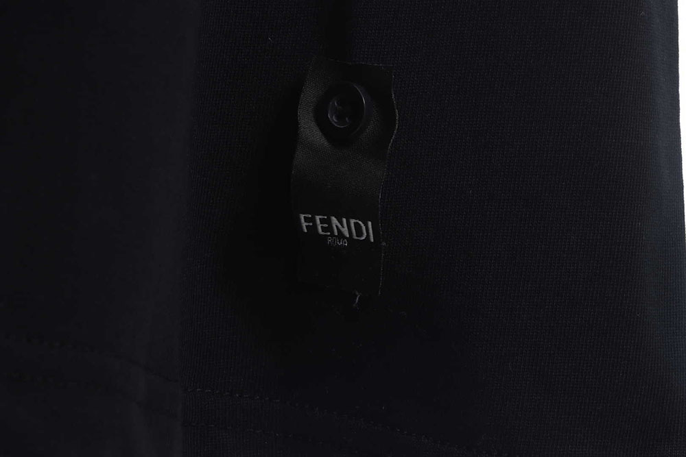 Fendi Mesh Double F Logo Short Sleeve TSK1