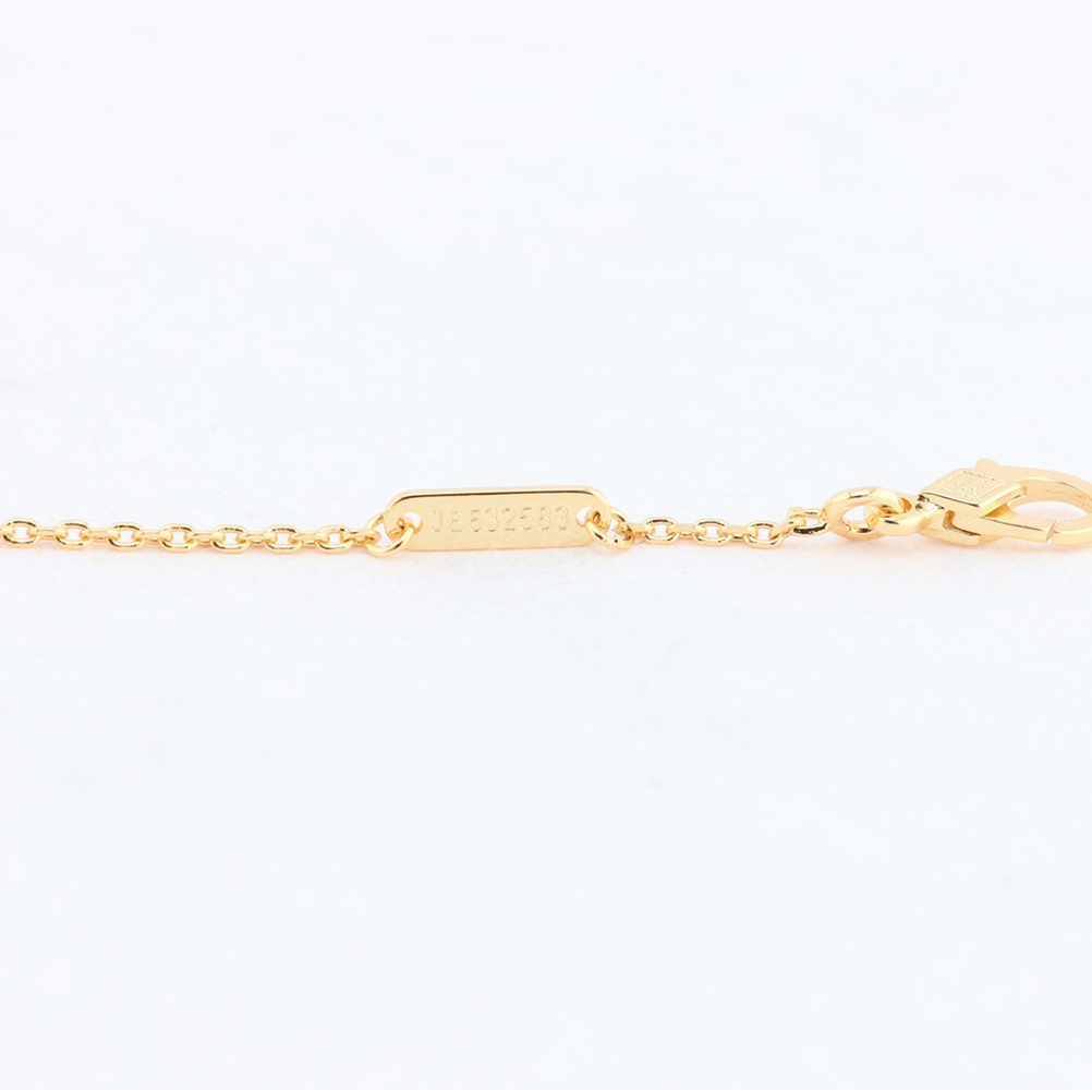 Van Cleef & Arpels, Gold White Shell Necklaces