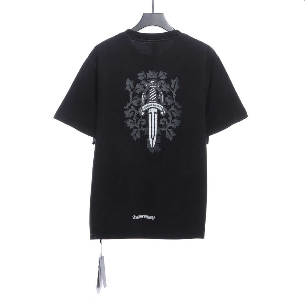 Chrome Hearts and Sword Print Washed Short Sleeves