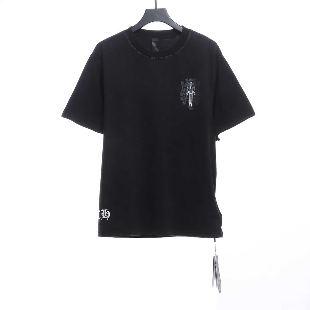 Chrome Hearts and Sword Print Washed Short Sleeves