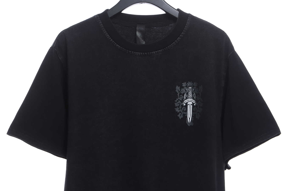 Chrome Hearts and Sword Print Washed Short Sleeves