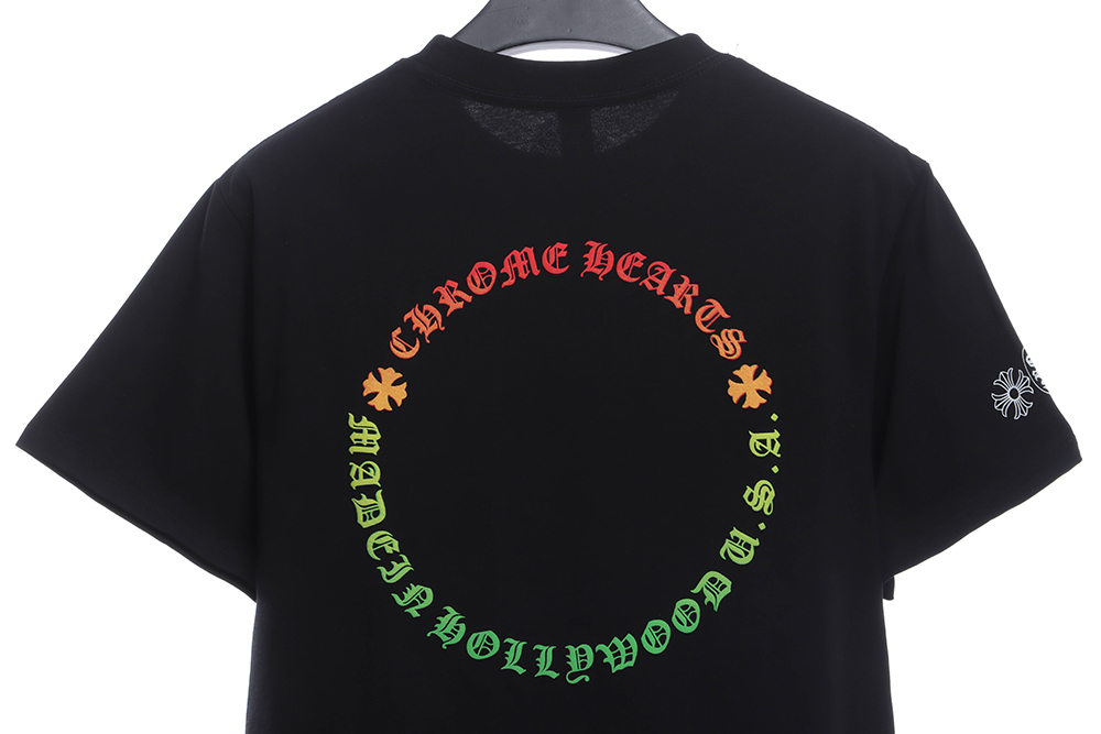 Chrome Heart Foam Color Sanskrit Print Short Sleeve TSK1