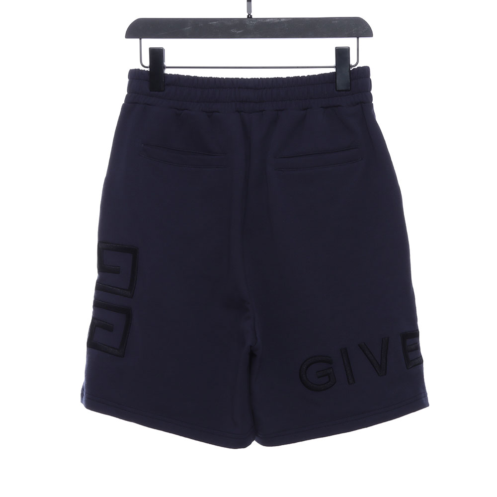 Givenchy three-dimensional embroidery LOGO shorts TSK1