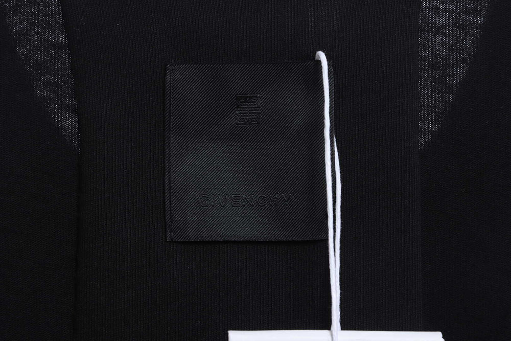 Givenchy Incomplete Logo Print Round Neck Short Sleeves