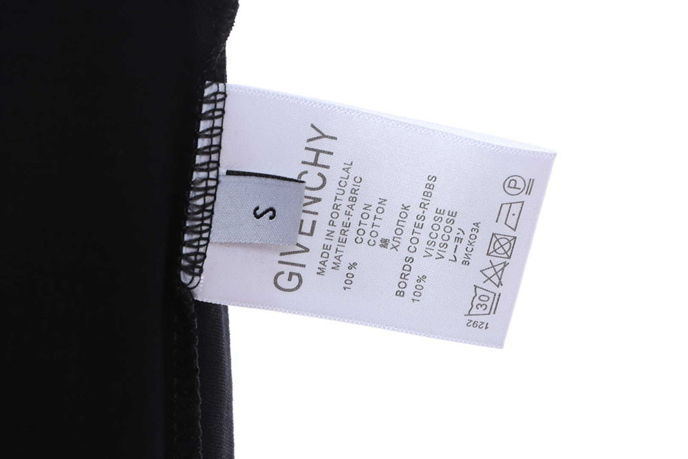 Givenchy Incomplete Logo Print Round Neck Short Sleeves
