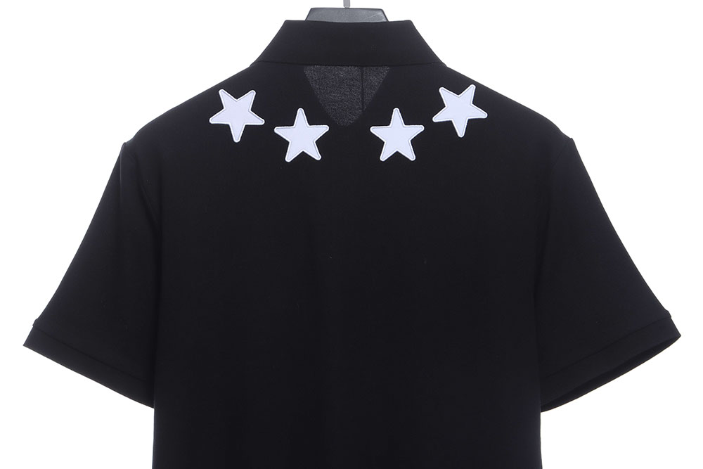 Givenchy neckline star embroidery POLO TSK1