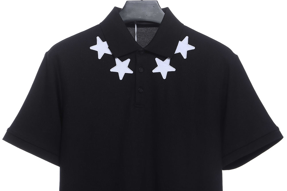 Givenchy neckline star embroidery POLO TSK1
