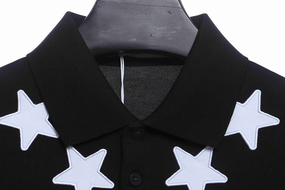 Givenchy neckline star embroidery POLO TSK1